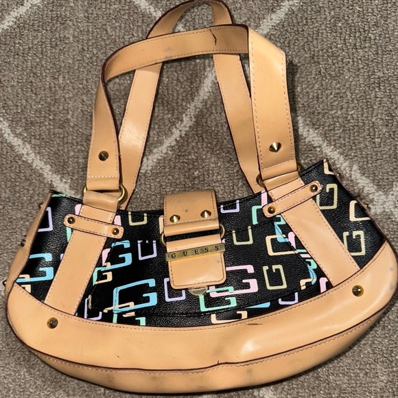 Guess Handbags - Guess Multicolor Logo Shoulder Bag